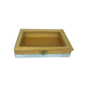 Clear Top Wooden Trinket Box