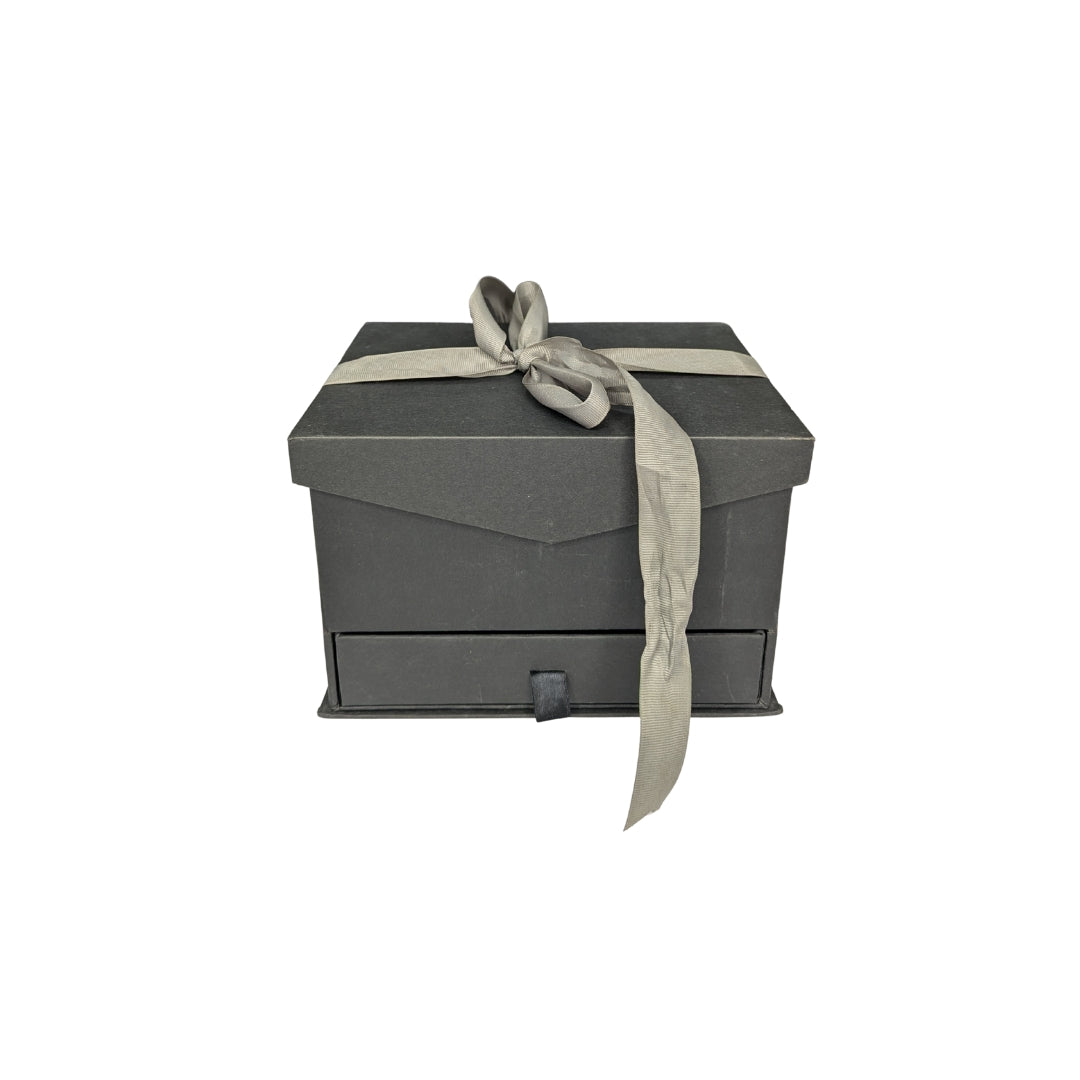 Ribbon Tie Gift Box with Drawer & Compartments