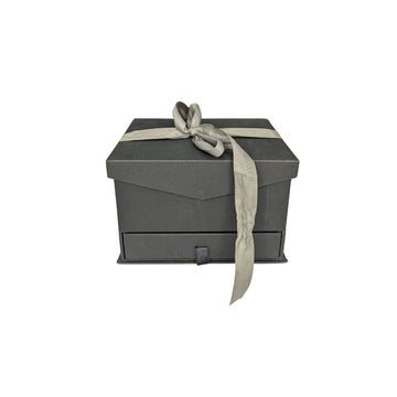 Ribbon Tie Gift Box with Drawer & Compartments