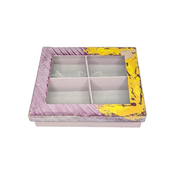 Clear Top Wooden Box for Dry Fruits, Sweets & Trinkets