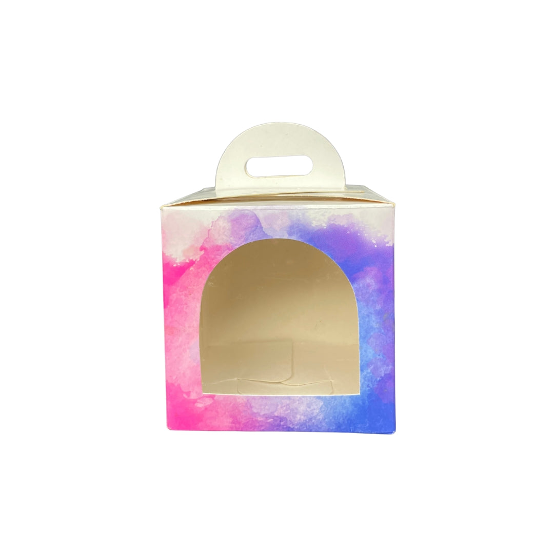 Color Splash Cupcake Holder Box with Display Window