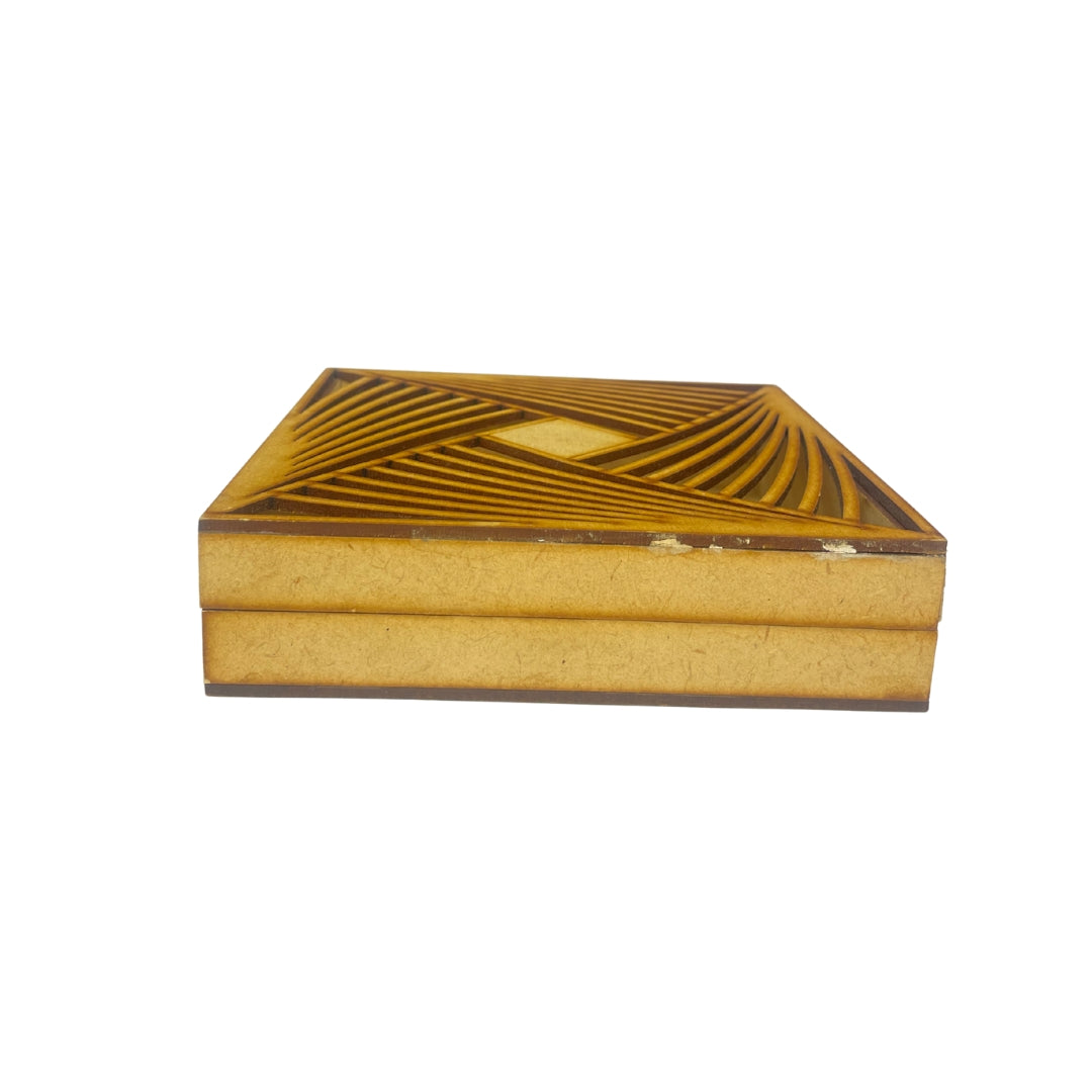 Geometric Laser Cut Wooden Box