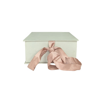 Chic Linen Jewelry & Keepsake Box with Divider