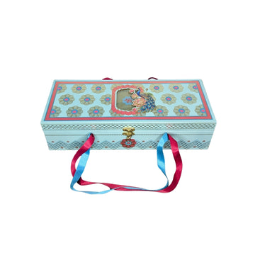 Pastel Blue Luxury Gift Box Premium 3 Jar Elegant Hamper