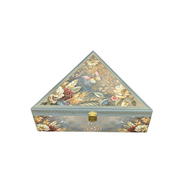 Triangular Butterfly-Themed Premium Gift Box 3 Jar Luxury Hamper