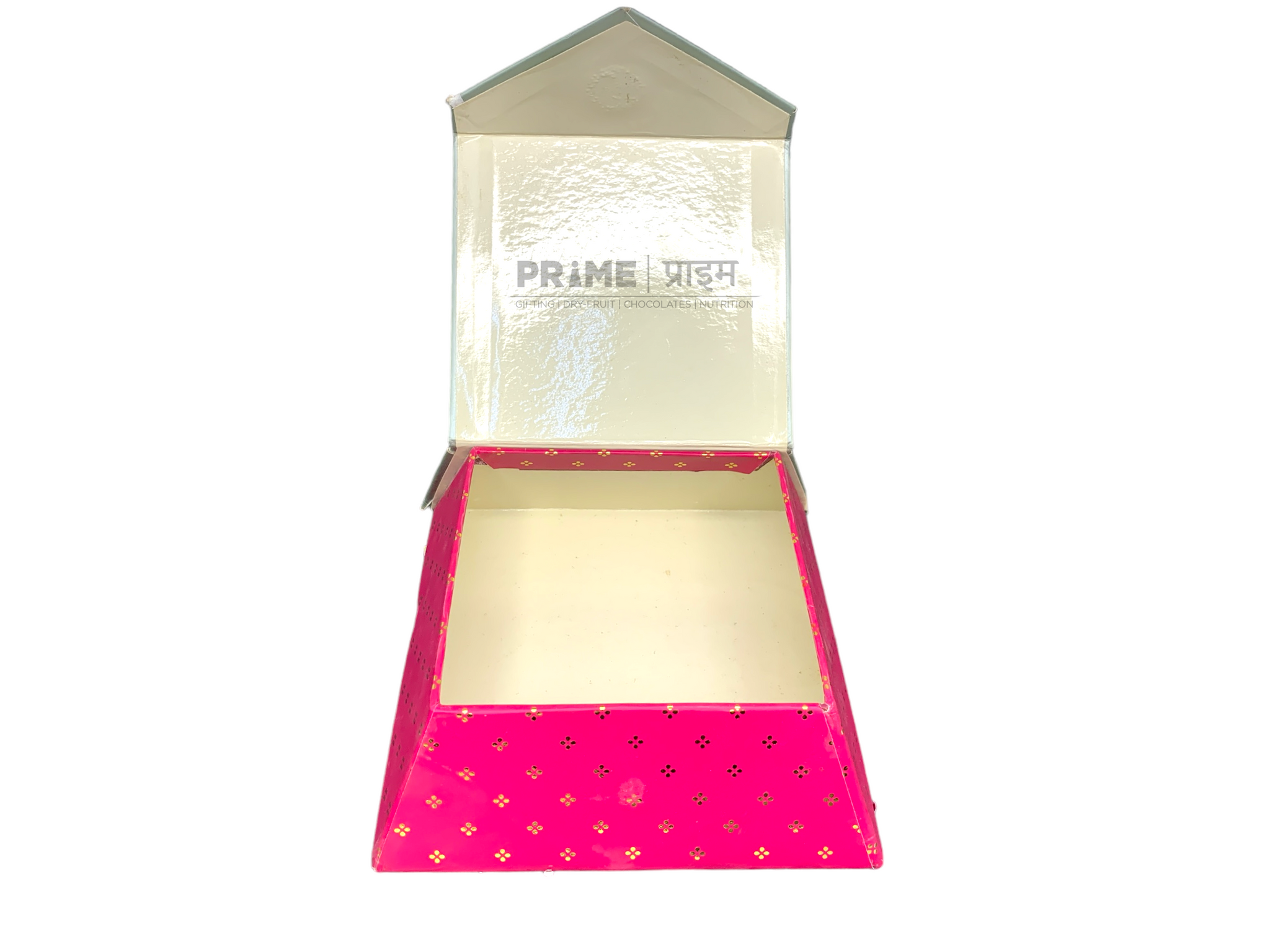 Cherish Golden Red Square Design Printed Hard paper Box Size(14 cm x 14 cm x 5 cm)