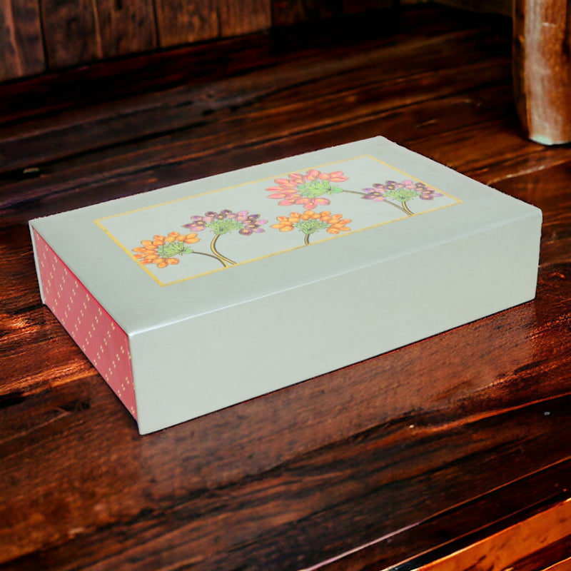 Rectangular Floral Print Box