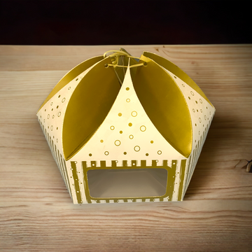 Printed Golden/Silver Crown Box