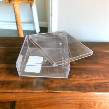 Square Clear Transparent Crystal Box(7.5cmx7.5cmx3 cm): 1 Nos