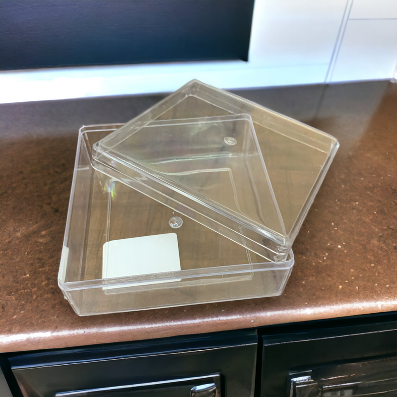 Square Transparent Jelly Crystal Box(9.5cmx9.5cmx4 cm): 1 Nos