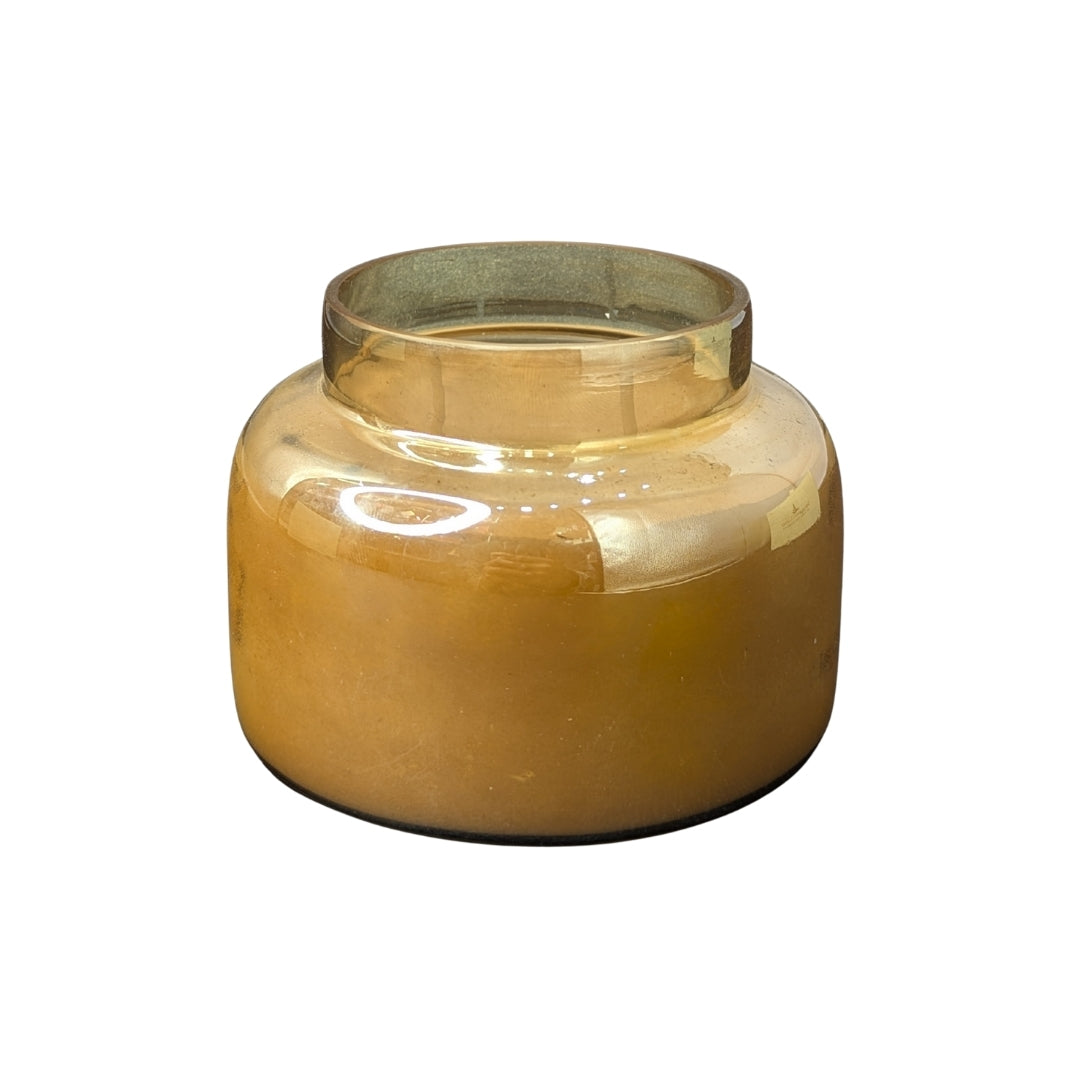 Golden Amber Glass Jar Scented Candle