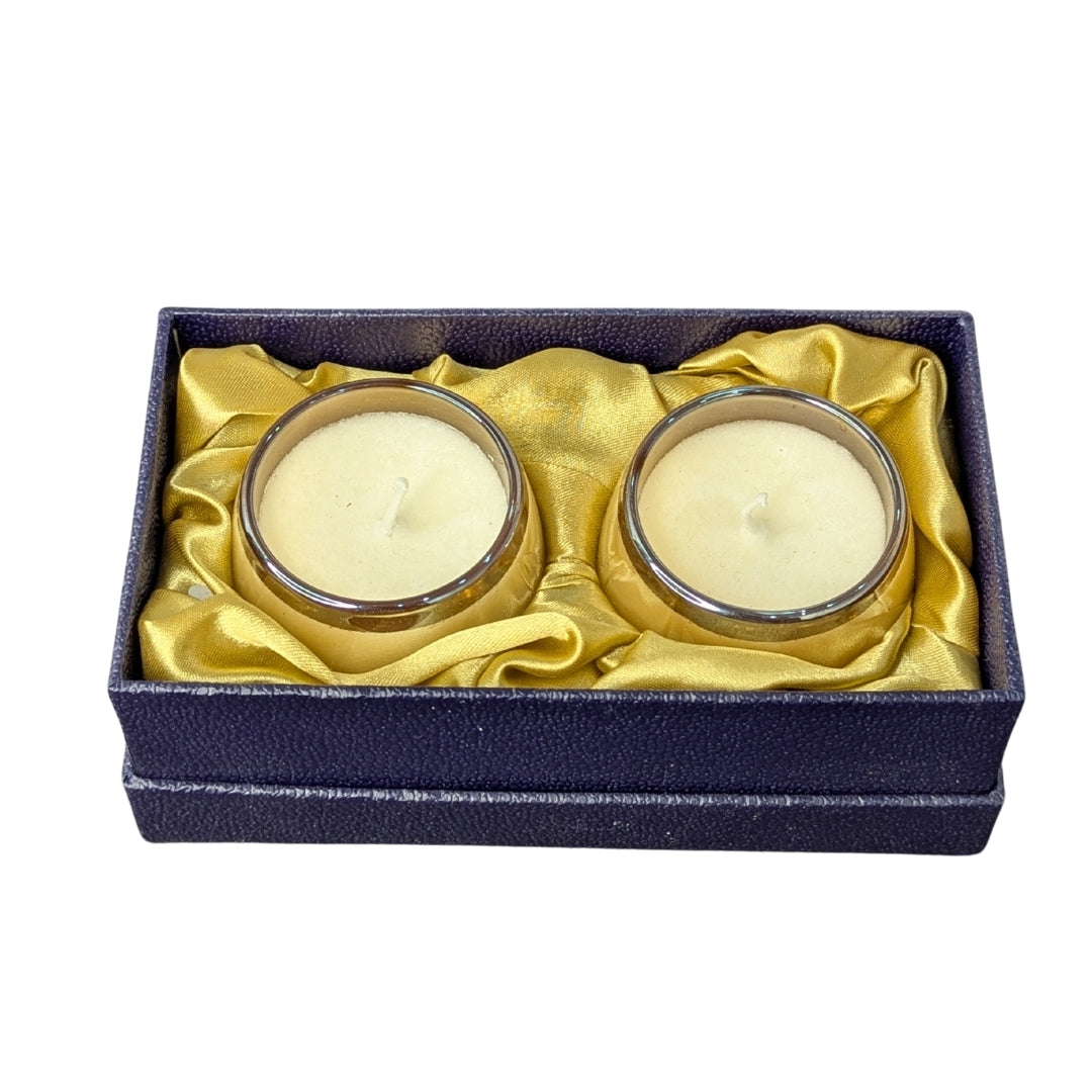 Luxury Duo Glass Cup Scented Candle Gift Set