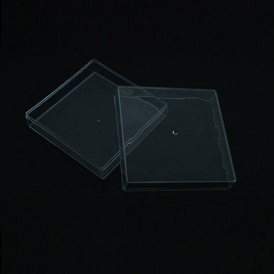 Square Clear Transparent Crystal Box(7.5cmx7.5cmx3 cm): 1 Nos
