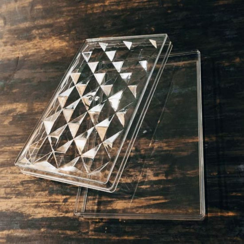Rectangle Diamond Crystal Box with Golden Sleeve (31cmx18.5cmx4.5 cm): 1Nos