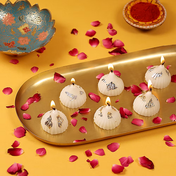 ARTISANAL MODAK CANDLE SET OF 6 PCs