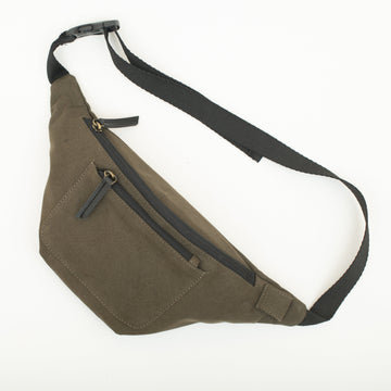 Oblique Waist Pouch Fanny Olive: 1N