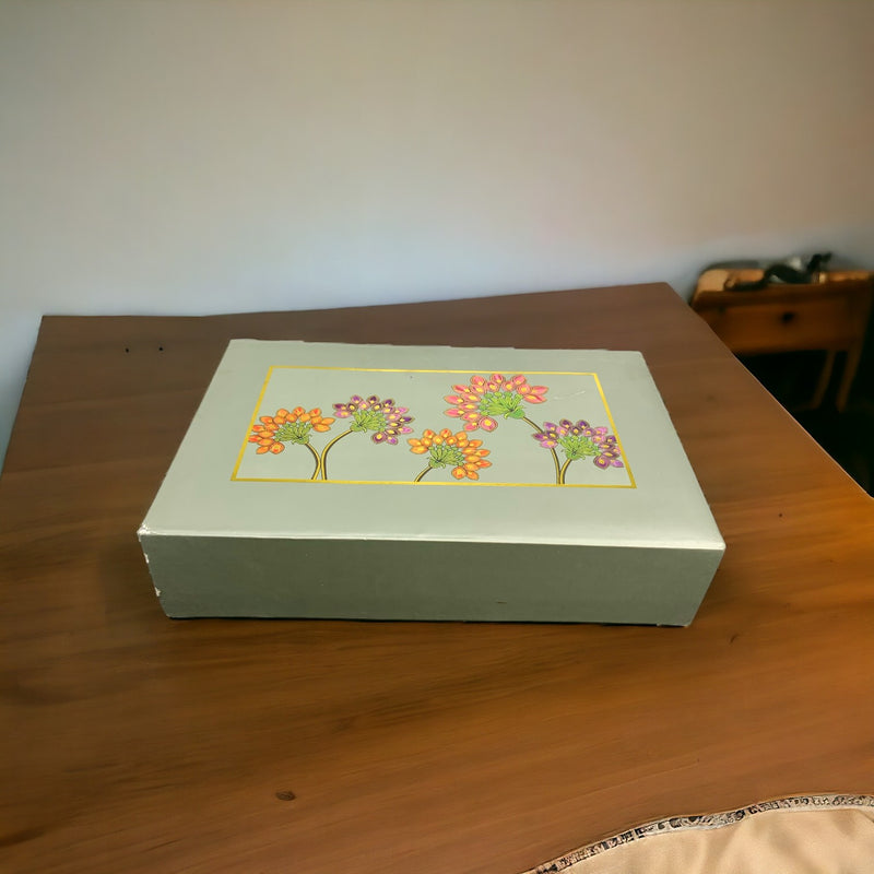 Rectangular Floral Print Box