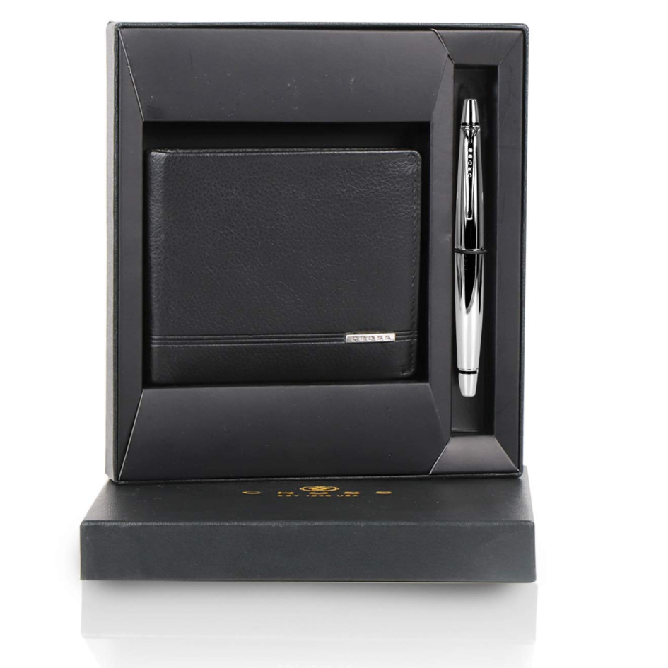 Cross Insignia Express Slim Wallet + Cross Pen Luxury Agenda Pen