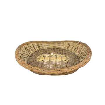 Handwoven Oval Large Bamboo Basket