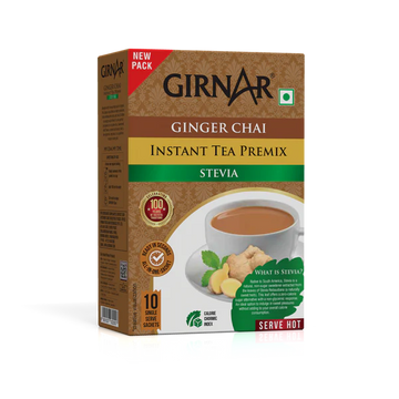 GIRNAR Instant Tea Premix 10 Sachets Stevia Pack