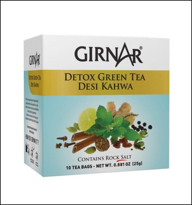 Girnar Detox Desi Kahwa 10 Tea Bags - Box