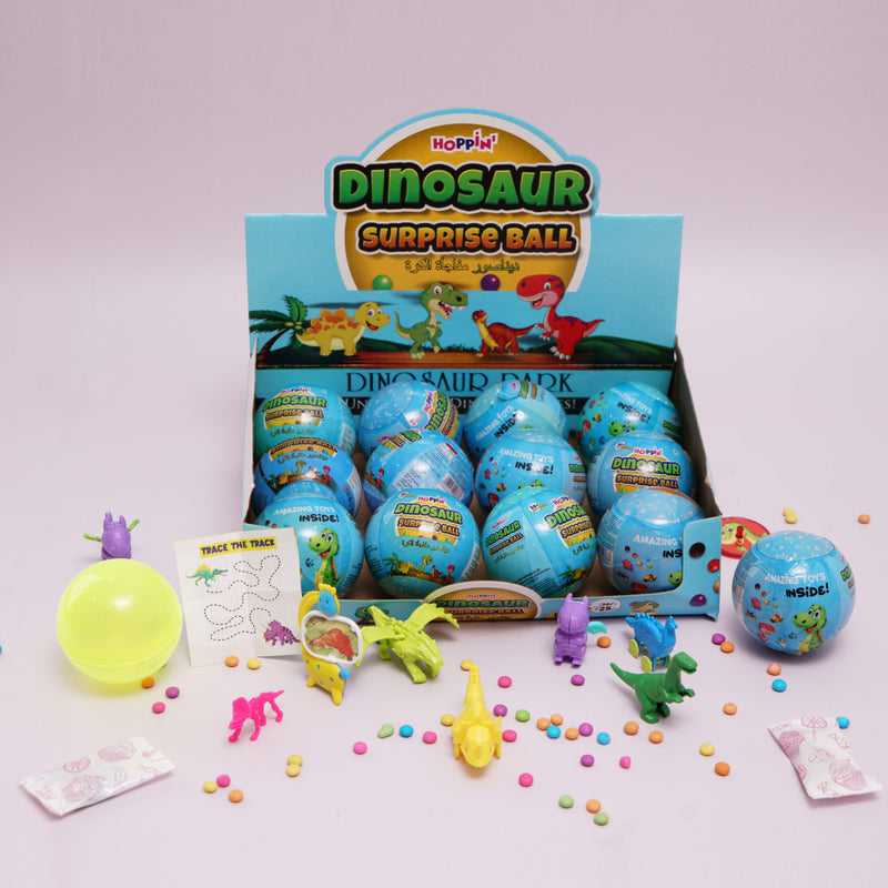 Hoppin Dinosaur Surprise Ball 120g - Pack of 12