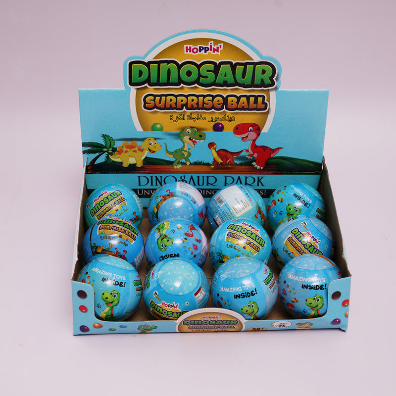 Hoppin Dinosaur Surprise Ball 120g - Pack of 12