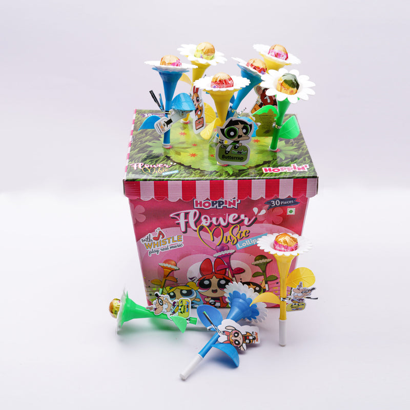 Hoppin Flower Music Lollipop 360g - Pack of 30