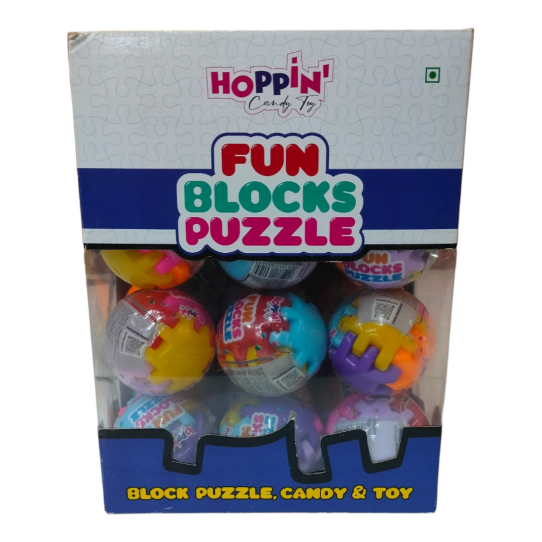 Hoppin Fun Blockes Puzzle 120g - Pack of 24
