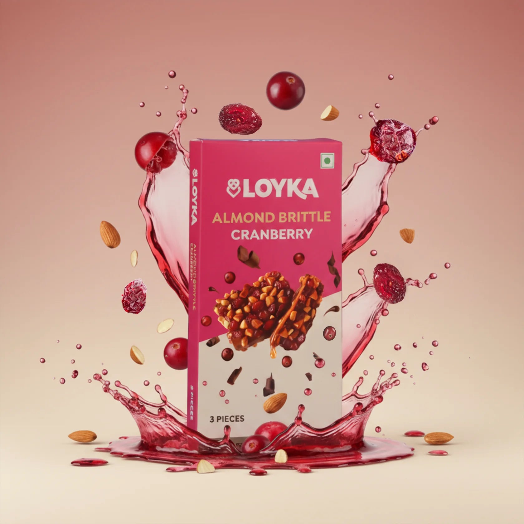 Loyka Almond Brittle 3 Pcs Box