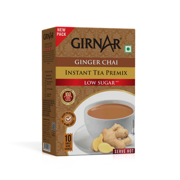 GIRNAR Instant Tea Premix 10 Sachets Low Sugar Pack