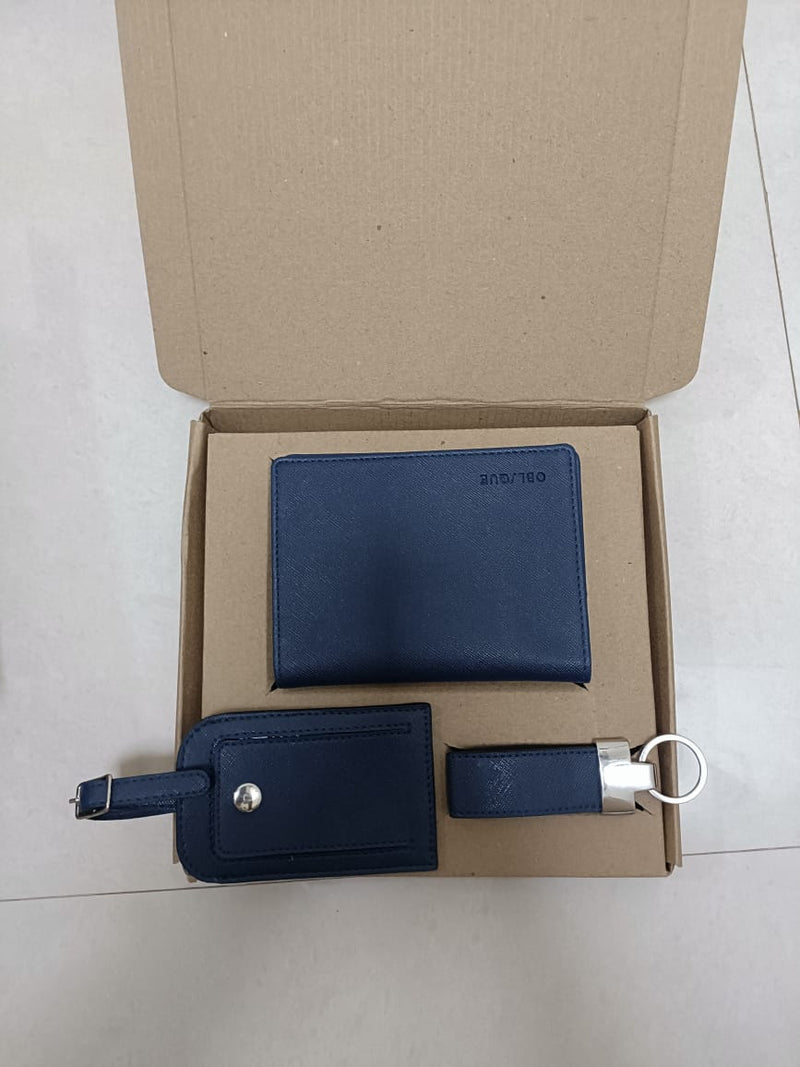 Oblique JFK Gift Set Passport Case/Luggage Tag/Keychain: 1N
