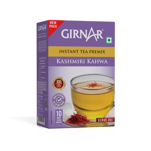 GIRNAR Instant Tea Premix Kashmiri Kahwa 10 Sachets