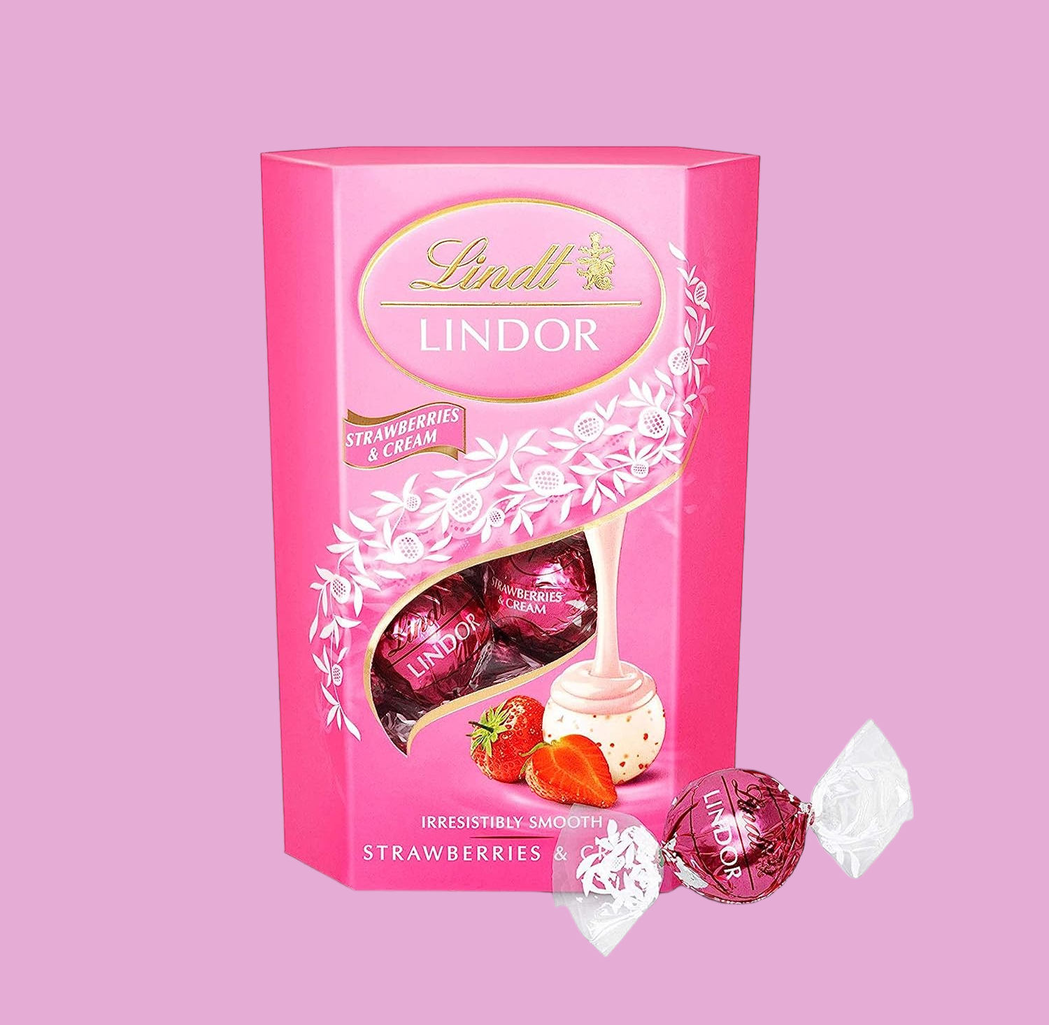 Lindt Lindor Strawberries & Cream 200g