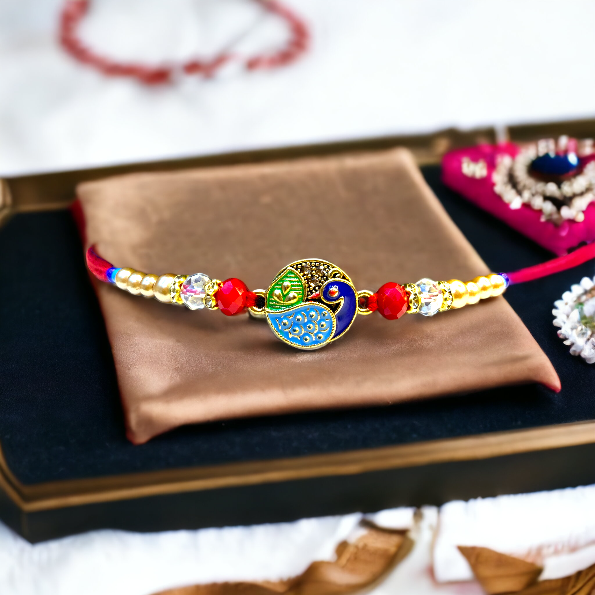 "Glimmering Gems" Rakhi