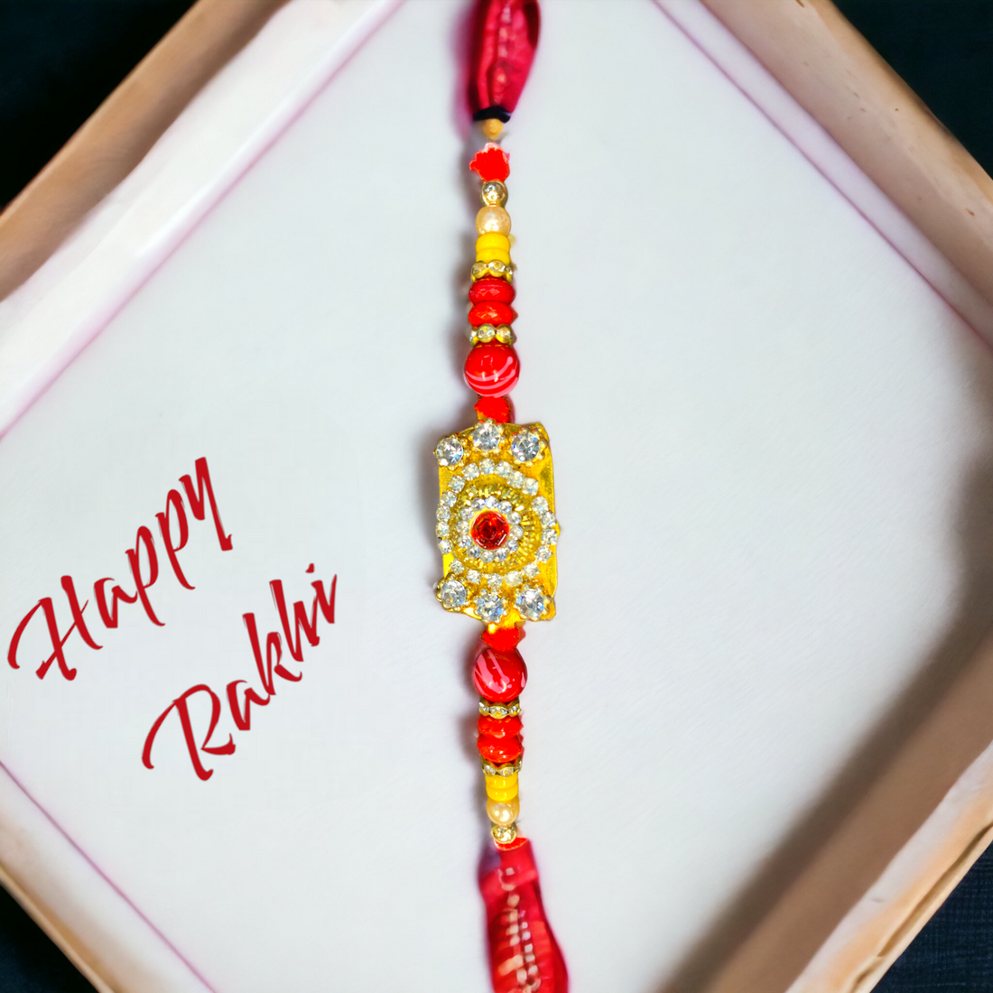 "Heartfelt Bond" Rakhi with Roli & Chawal