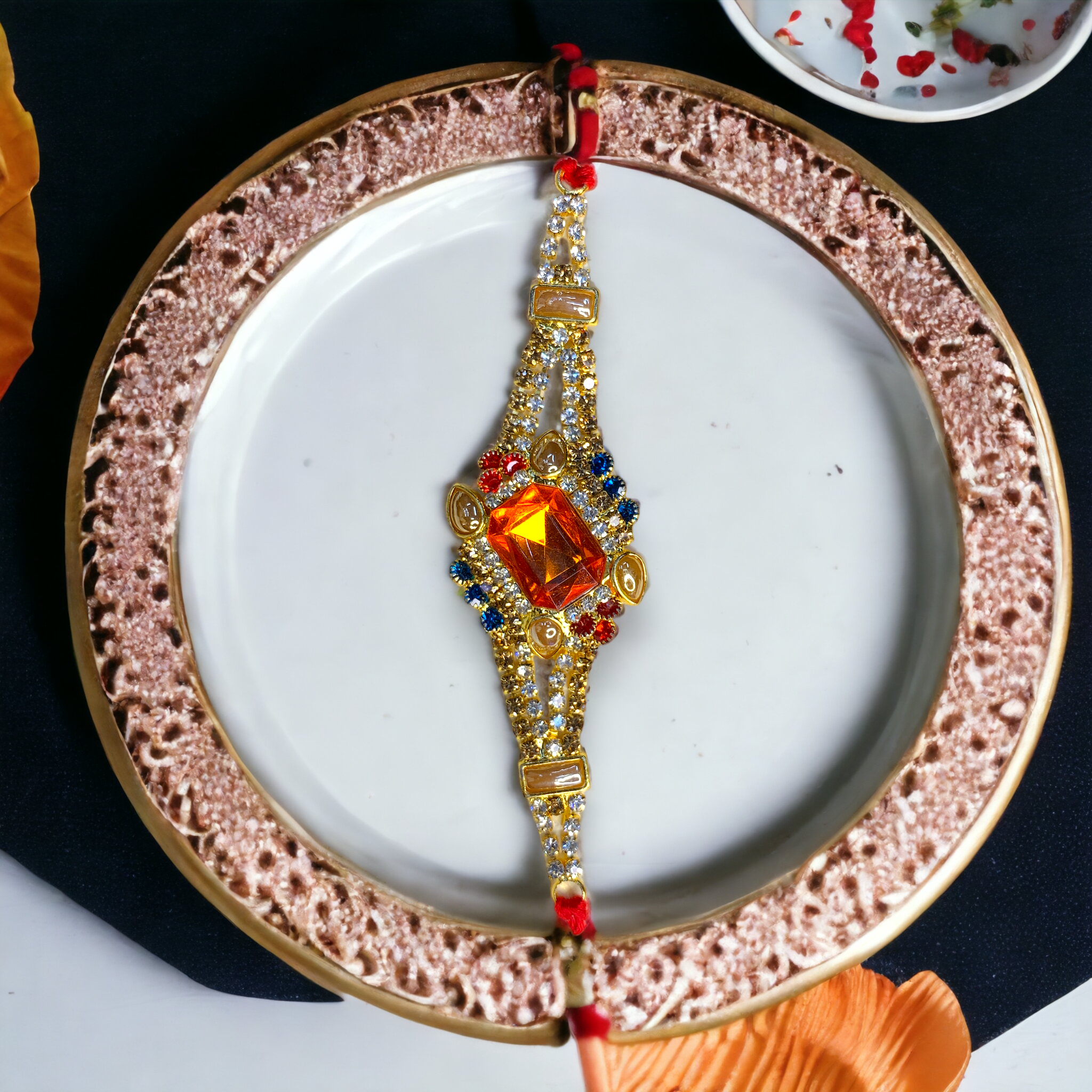 Designer Stone Bhaiya Rakhi