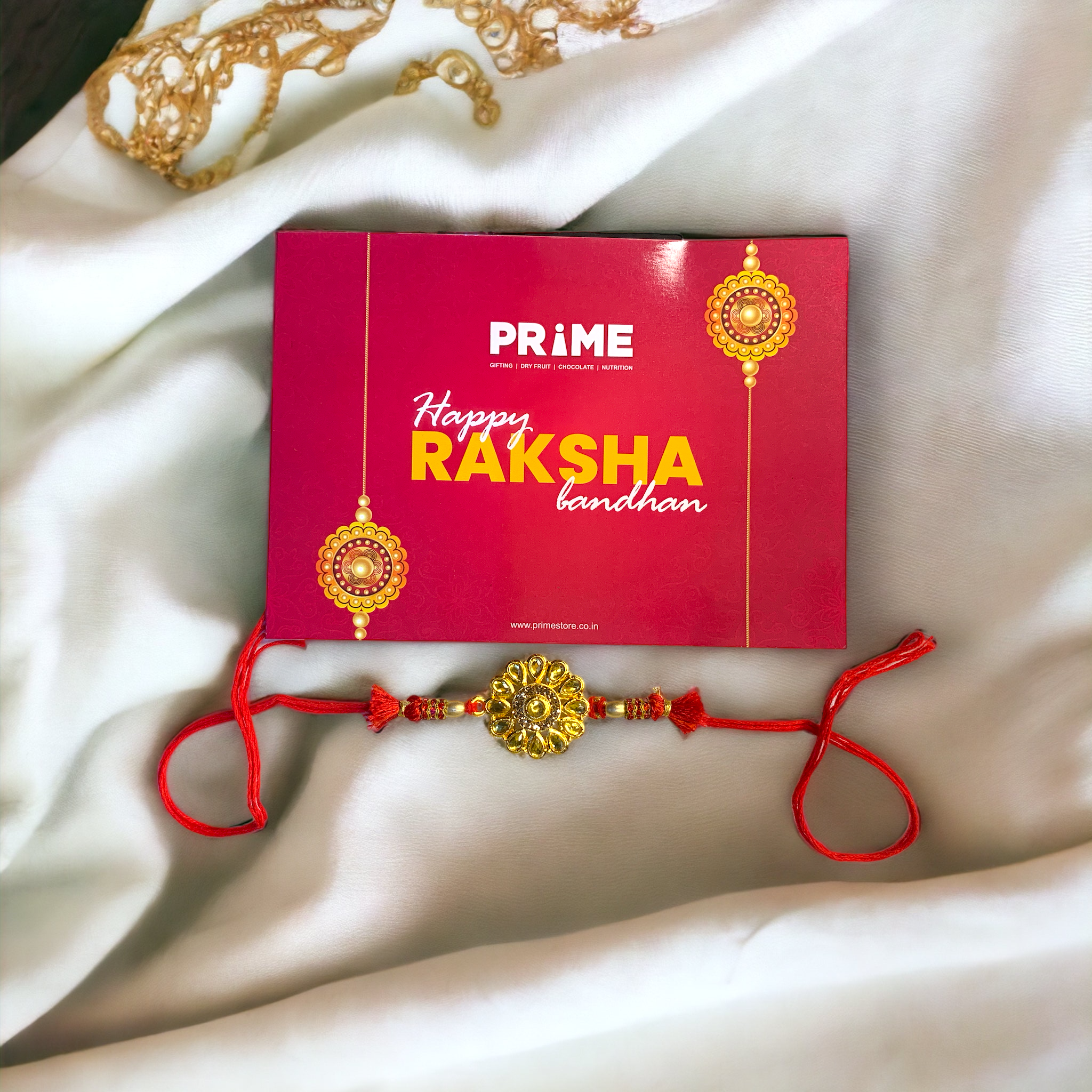 "Citrine Glow" Rakhi