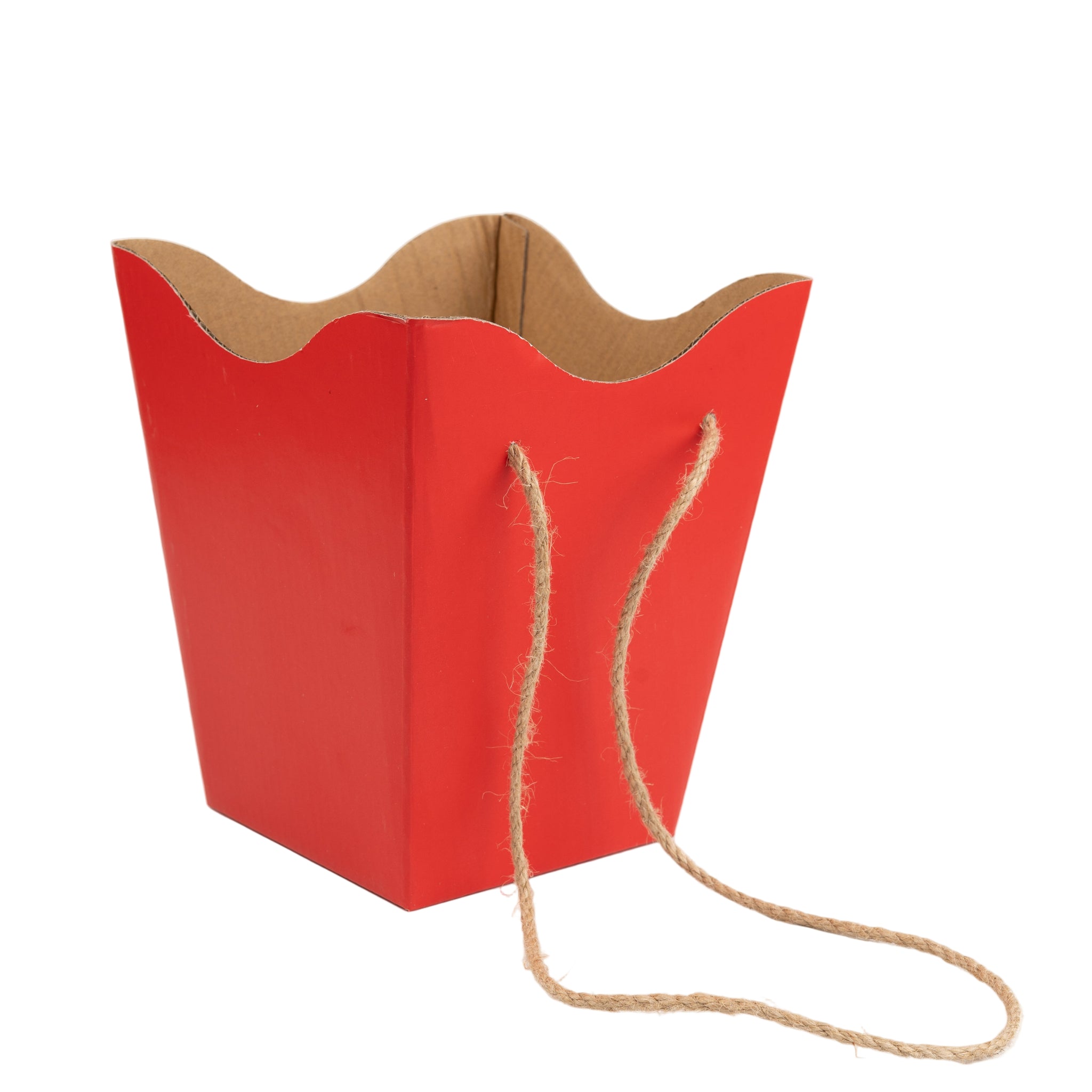 Eco Friendly Foldable Cardboard Box with Rope Handles