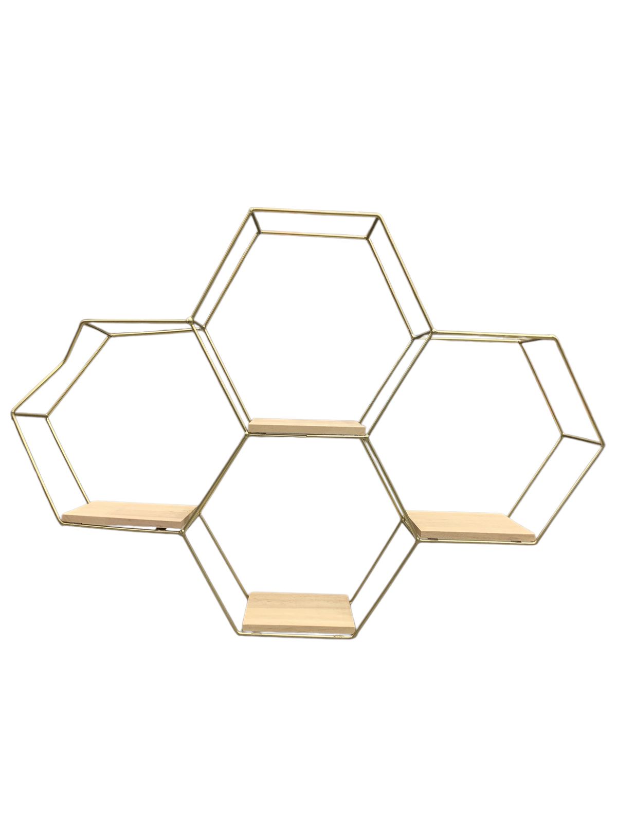 Honeycomb Wall Shelf Metal Stand