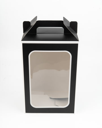 Duotone Foldable Paper Box with Clear Display Window
