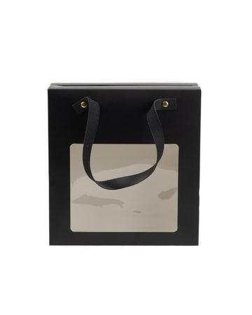 Chic Carry Transparent Window Foldable Paper Box