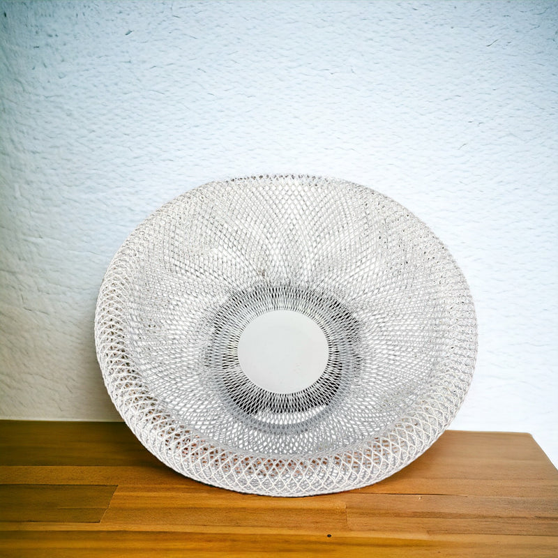Round Metallic Net Design Fruit Basket