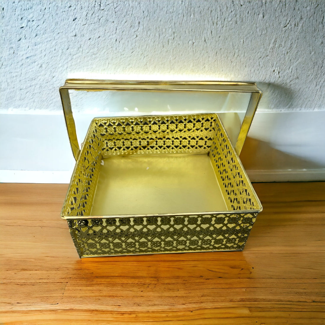 Square Premium Metal Handle Basket