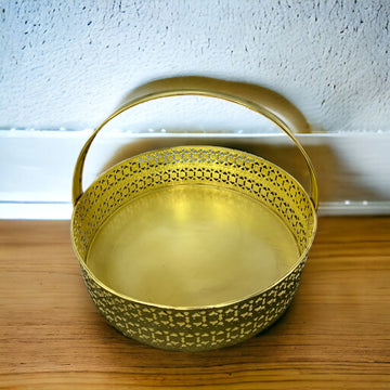 Round Premium Metal Handle Basket