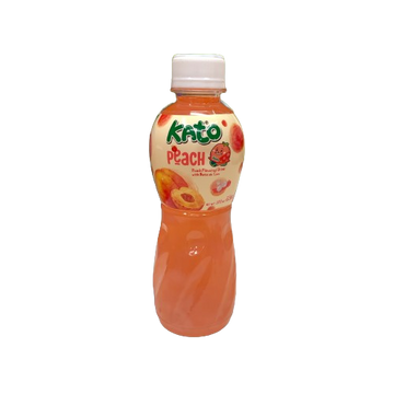 Kato Peach Juice With Nata De Coco 320ml - Pet Bottle