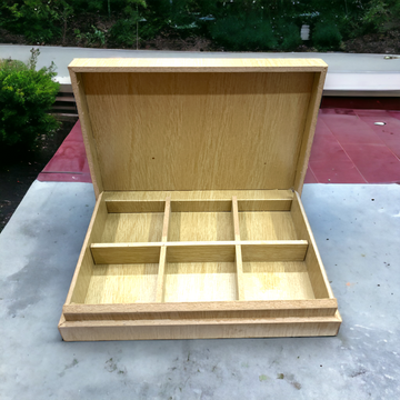 MDF Wooden Box with 6 Partitions