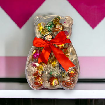 Teddy Crystal Box with Chocolates