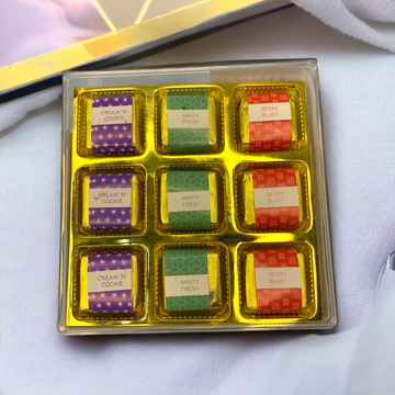 Square Crystal Premium Chocolates Box