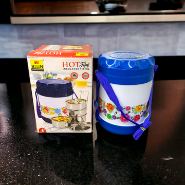 Hot King Insulated Stainless Steel Tiffin Box: 4 Layer